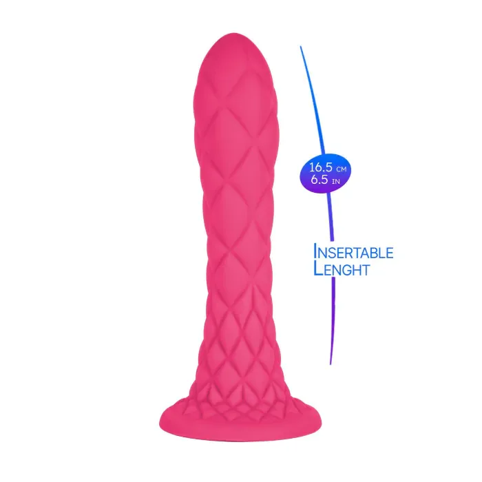 Фалоімітатор SilexD Fantasy Liquid Silicone Dreamy 7" Pink — фото 7