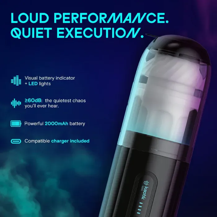 Смарт-мастурбатор Kaotik Labs The Shockwave, режим edging, імітація фрикцій — фото 15