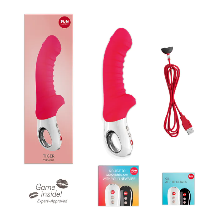 Вібратор Fun Factory Tiger India Red — фото 8