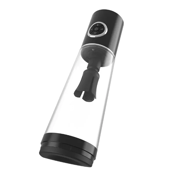 Автоматична вакуумна помпа Men Powerup Luxury Pump з вібромасажем — фото 2