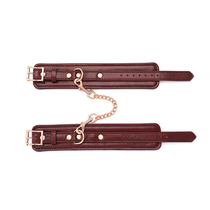 Шкіряні поножі Liebe Seele Wine Red Ankle Cuffs — фото 4