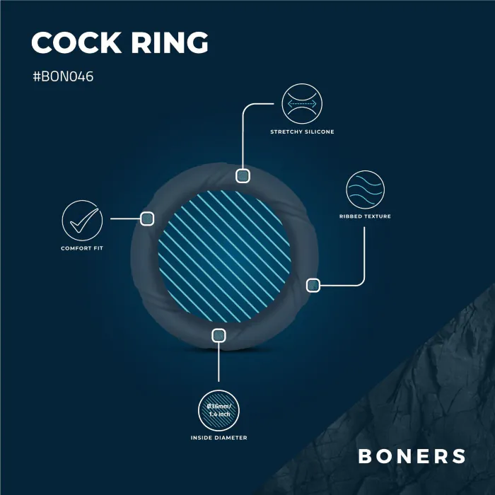 Ерекційне кільце Boners Ergo Cockring — фото 6
