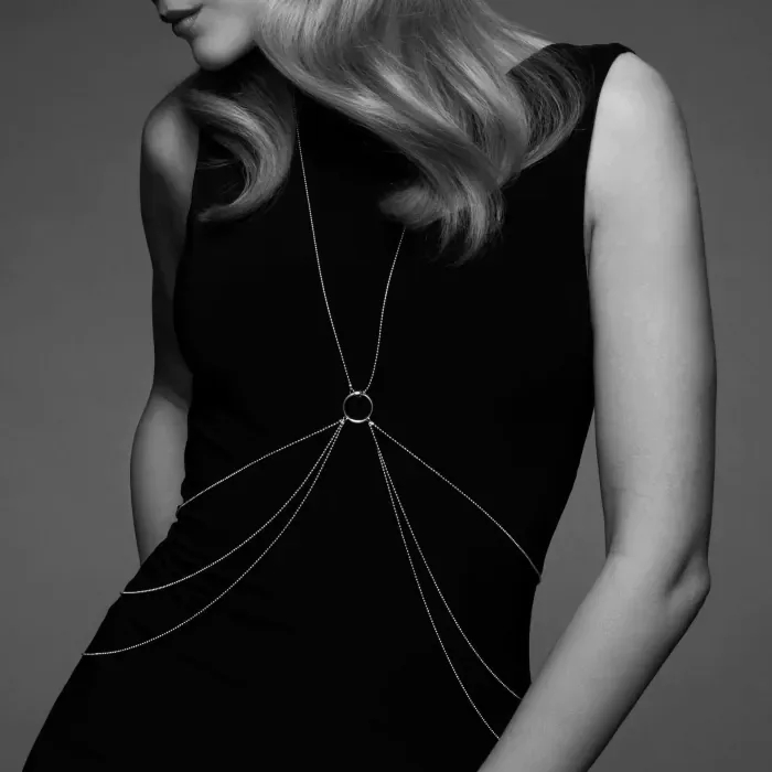 Ланцюжок для тіла Bijoux Indiscrets Magnifique 8 Body Chain Silver — фото 3