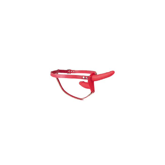 Подвійний страпон Fetish Tentation Strap-On Enjoy Pain Red — фото 4