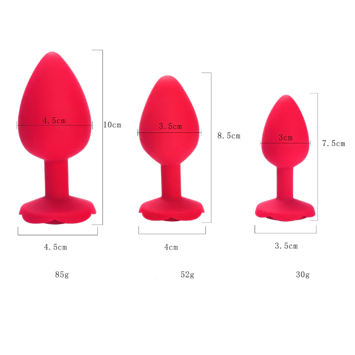 Анальна пробка Baby XXX Rose L Red — фото 16