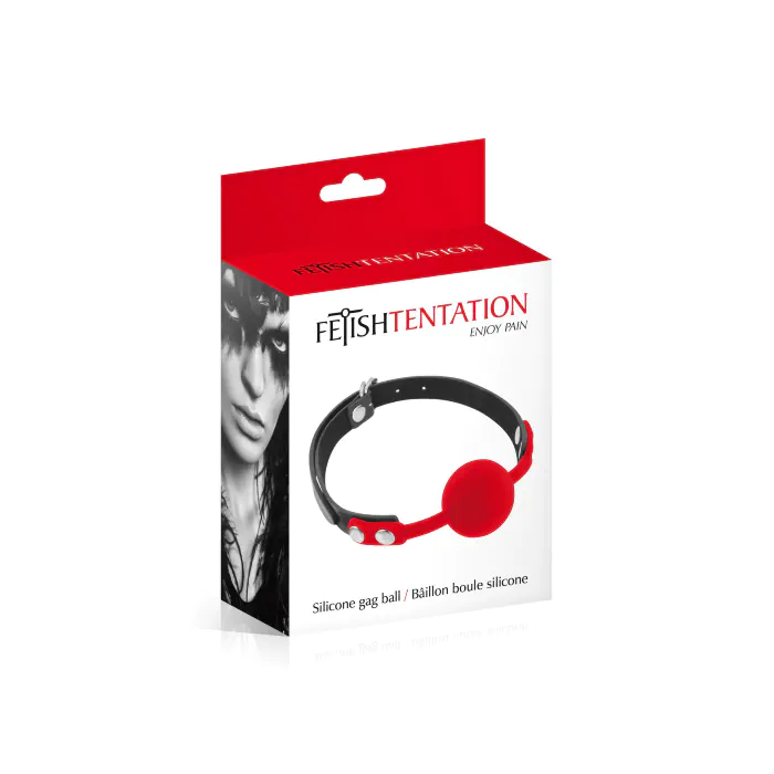 Кляп Fetish Tentation Silicone Gag Ball Red — фото 2