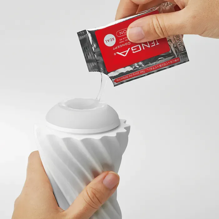 Мастурбатор Tenga Flex Silky White — фото 12