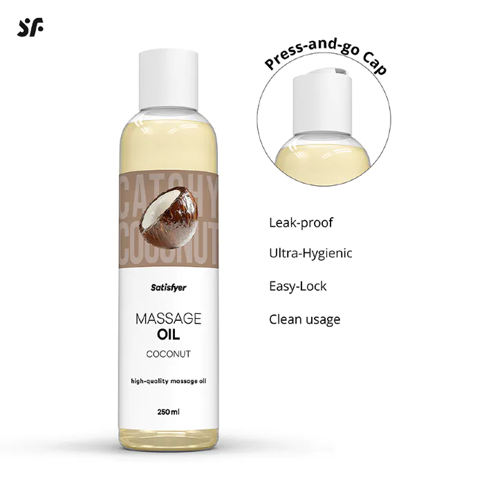 Масажна олія Satisfyer Massage Oil Coconut 250 мл — фото 5