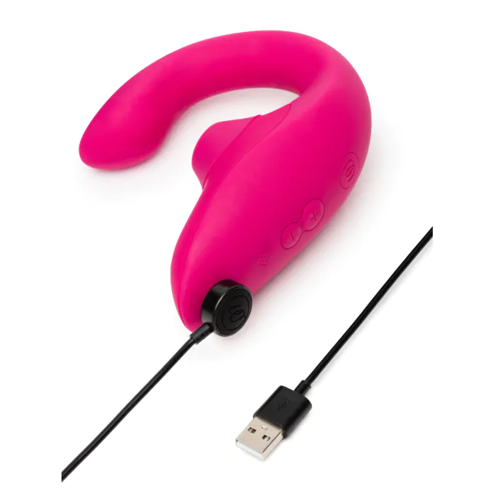 Вібратор кролик з вакуумною стимуляцією Womanizer Blend Vibrant Pink — фото 20